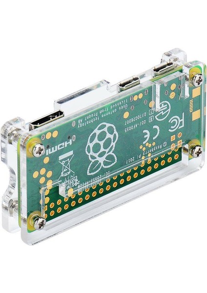 Raspberry Pi Zero W ve Isı Emicili Pi Zero Için Akrilik Kılıf 4'ü 1 Arada Kit (Yurt Dışından)