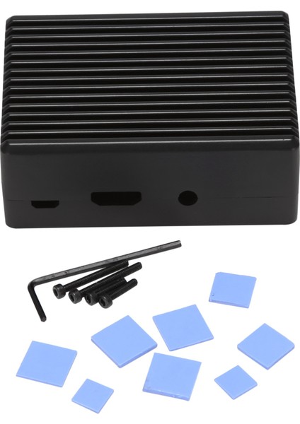 3 Model B Alüminyum Alaşımlı Kasa Pasif Soğutma Kabuğu Metal Muhafaza Raspberry Pi Için Isı Dağıtımı 3b/3b+ (Yurt Dışından)