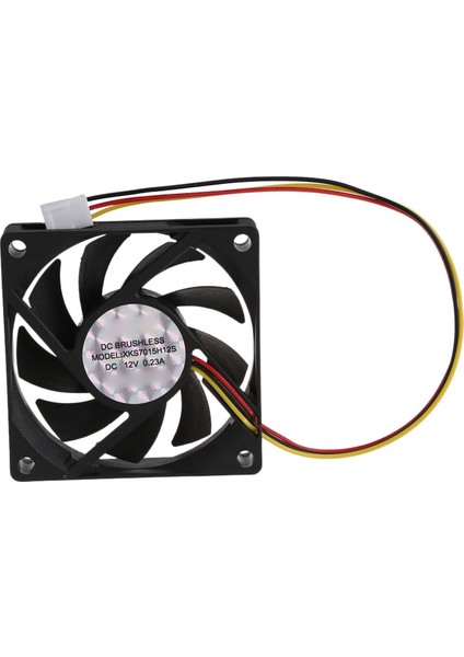 Pc Için Dahili 12V 3 Pin Cpu Fan Soğutucu Fan 70X70X15MM (Yurt Dışından)