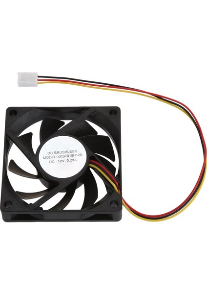 Pc Için Dahili 12V 3 Pin Cpu Fan Soğutucu Fan 70X70X15MM (Yurt Dışından)