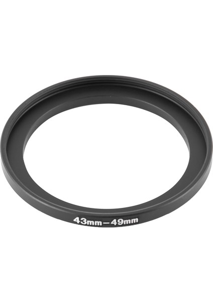 Kamera Için 43MM Ila 49MM Metal Yükseltmeli Filtre Halkası Adaptörü (Yurt Dışından)
