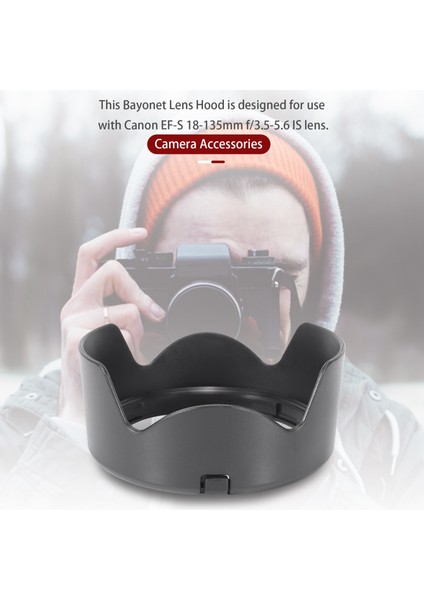 EW-73D Lens Hood Gölge Koruyucu Kapak Canon Ef-S 18-135MM F/3.5-5.6 Is Için (Yurt Dışından) indirimleri