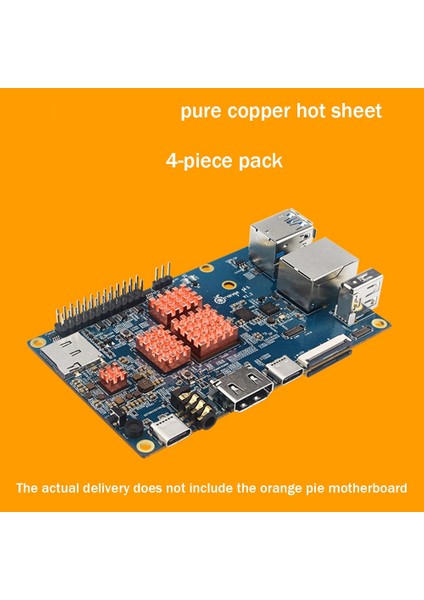 Orange Pi 5 Anakart Isı Emici Geliştirme Kurulu Isı Iletimi Soğutma Radyatörü Yapıştırıcıyla Birlikte Gelir (Yurt Dışından)