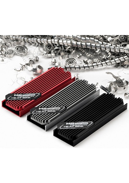 Ultra Ince M.2 SSD Isı Emici M2 2280 Katı Hal Sabit Disk Alüminyum Soğutucu Soğutucu Soğutma Termal Ped Gri (Yurt Dışından) modelleri