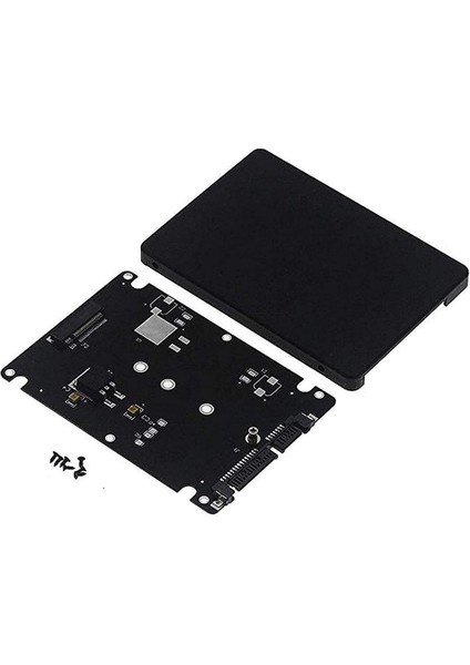 M.2 Ngff - 2,5 Inç Sata SSD / Msata - Sata Adaptör Kartı Kutusu (Pc Adaptörü M2 + M Masaüstü Soketi Ngff Için B Tuşu) (Yurt Dışından)