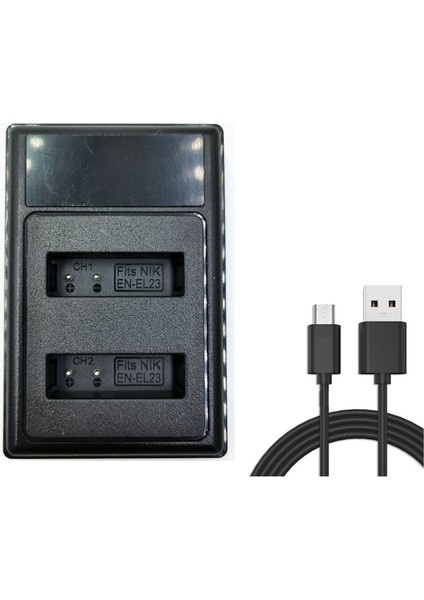 EN-EL23 LCD USB Çift Pil Şarj Cihazı Nikon Coolpıx B700 P900S P900 P610S P610 P600 S810C Kamera (Yurt Dışından)