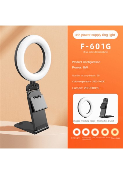 Selfie Halka Işık Dizüstü Bilgisayar Için Masaüstü Halka Lamba Video Konferans Aydınlatma Kiti ile Tripod Telefon Tutucu Klip (Yurt Dışından)