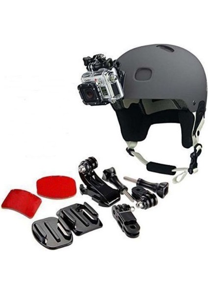 Gopro Hero 6 5 4 3 2 Oturumu Için 9'u 1 Arada Kask Ön Tarafı Hızlı Klipsli Montaj Kiti (Yurt Dışından)