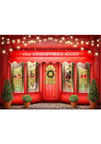 Noel 150X100 cm Arka Plan Bezi Kırmızı Yeni Yıl Fotoğraf Arka Plan Bezi Tatil Parti Fotoğrafçılığı Kumaşlar (Yurt Dışından)