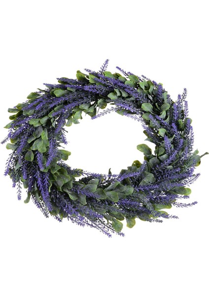 Yapay Çelenk, Kapı Çelengi 17 Inç Lavanta Bahar Çelengi Ön Kapı Için Yuvarlak Çelenk, Ev Dekorasyonu (Yurt Dışından) fiyatları
