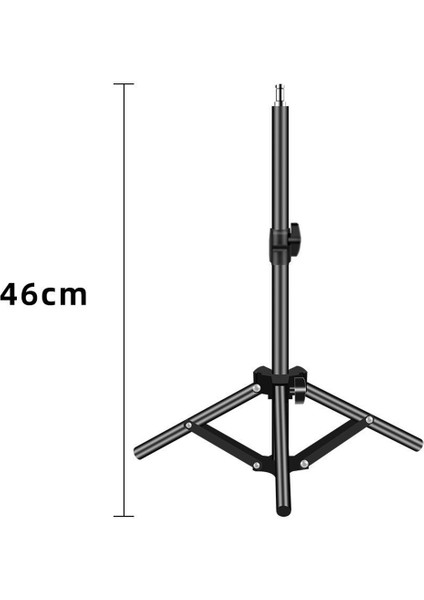 18CM LED Halka Işık ile 46CM Tripod Kısılabilir Halka Işık Makyaj Video Için Canlı Işık Jant Selfie Halka Dolgu Işığı (Yurt Dışından) fiyatları