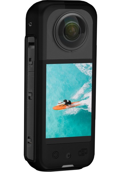 Insta 360 One X3 Kamera Için Vücut Silikon Kılıf Kapak Koruyucu Anti-Scratch Silikon Kılıf Siyah (Yurt Dışından)