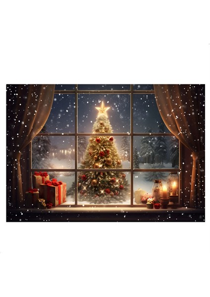 210X150 cm Noel Arka Plan Bezi Noel Ağacı Kar Tanesi Parti Dekorasyon Çocuk Fotoğrafçılığı Arka Plan Bezi, C (Yurt Dışından)