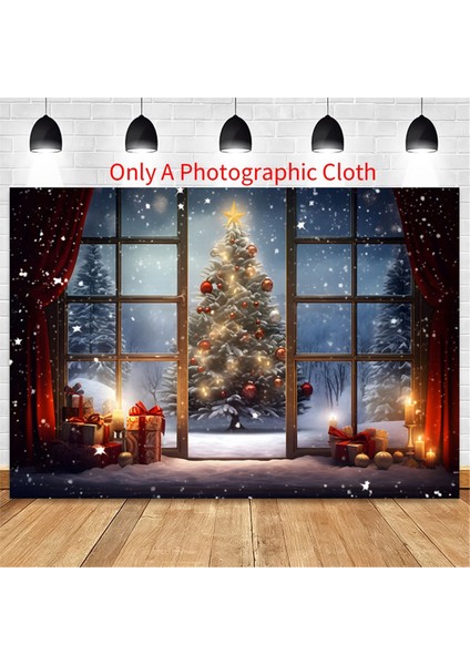 210X150 cm Noel Arka Plan Bezi Noel Ağacı Kar Tanesi Parti Dekorasyon Çocuk Fotoğrafçılığı Arka Plan Bezi, C (Yurt Dışından)