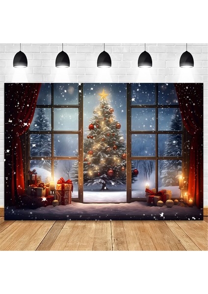 210X150 cm Noel Arka Plan Bezi Noel Ağacı Kar Tanesi Parti Dekorasyon Çocuk Fotoğrafçılığı Arka Plan Bezi, C (Yurt Dışından)