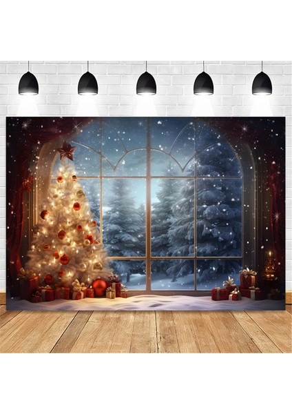 210X150 cm Noel Arka Plan Bezi Noel Ağacı Kar Tanesi Parti Dekorasyon Çocuk Fotoğrafçılığı Arka Plan Bezi, C (Yurt Dışından)