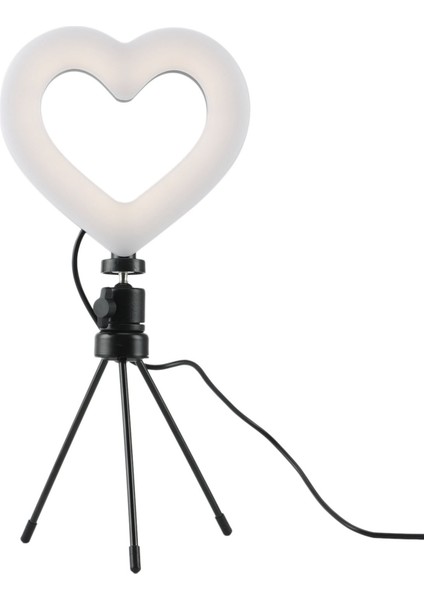 Inç LED Selfie Halka Işığı, Tripod Telefon Tutucu ile Makyaj Canlı Için USB Kısılabilir Fotoğraf Halka Işığı, (A) (Yurt Dışından)