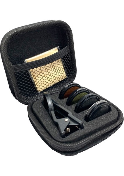 Akvaryum Akıllı Telefon Kamera Lens Filtresi 4 In 1 Kiti Mercan Kayalığı Akvaryum Fotoğrafçılığı Için Sarı Turuncu Lens Filtresi (Yurt Dışından)
