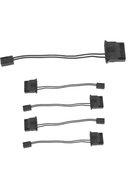 5 Adet Ide 3 Pinli Fan Güç Kablosu Molex D Fiş Güç 3 Pinli Konnektör Bilgisayar Pc Soğutma Dönüştürücü Kablosu (Yurt Dışından)