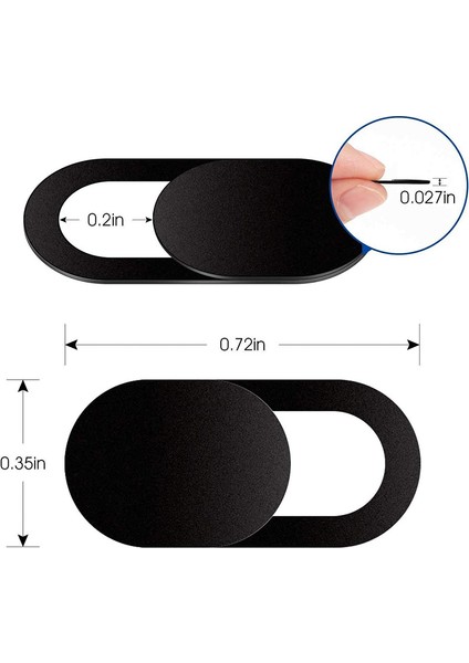 6 Adet Kamera Gizlilik Kapağı Cep Telefonu Bilgisayar Kamera Lens Kapağı Koruma Etiketi (Yurt Dışından)