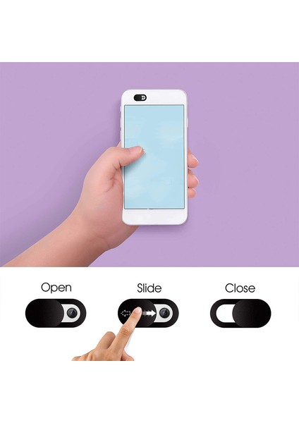 6 Adet Kamera Gizlilik Kapağı Cep Telefonu Bilgisayar Kamera Lens Kapağı Koruma Etiketi (Yurt Dışından)