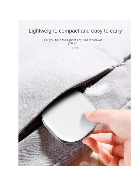 F-610B Mini Cep Dolgu Işığı 3000-7200K LED Canlı Selfie Işığı Telefon Bilgisayar Dolgu Işığı Video Konferans Dolgu Işığı (Yurt Dışından)