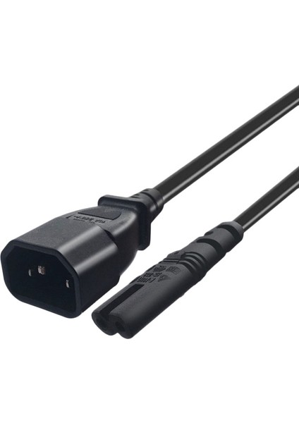 Iec 3-Pin C14 Erkek - C7 Dişi Dönüştürücü Adaptör Kablosu, Pdu Ups Su Isıtıcısı (2.0m) (Yurt Dışından)