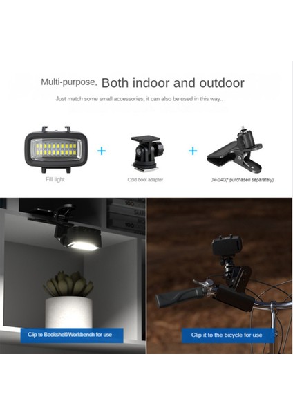 Gopro Kamera Için 20LED Taşınabilir Dalış Dolgu Işığı Açık Canlı Fotoğraf Aydınlatma Fotoğraf Fotoğraf Işığı (Yurt Dışından) fırsatları