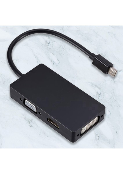 Mini Dp'den HDMI Uyumlu VGA Dvı'ya Üçü Bir Arada Hd Dönüştürücü Mini Dp'den HDMI Uyumlu VGA Dvı'ya (Yurt Dışından)