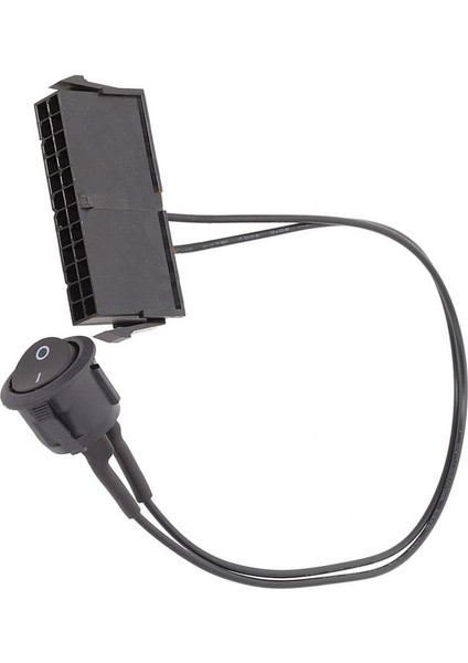 24 Pin Dişi Atx Psu Güç Kaynağı Başlangıç Test Cihazı Başlangıç Jumper Açık Kapalı Anahtar Kablosu 18AWG 30 cm (Yurt Dışından)