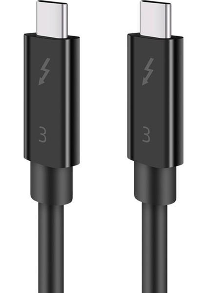 Thunderbolt 3 Veri Kablosu Için Typec Kablo 40GBPS Tam Hız 100W Hızlı Şarj 5k Iletim 50CM (Yurt Dışından)