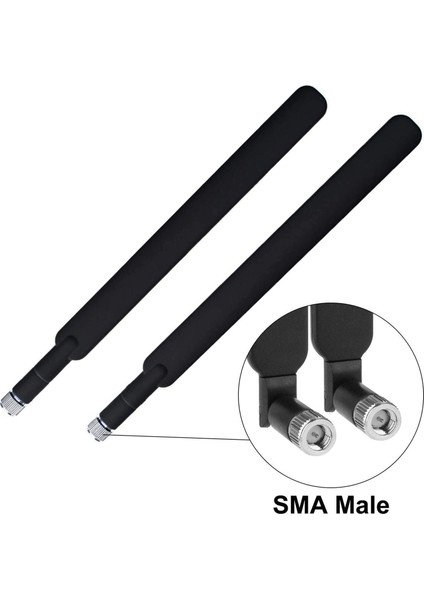 Sma Anteni 4g Lte Yüksek Kazançlı 9dbi Wifi Anteni Çift Bantlı (2,4 Ghz ve 5,8 Ghz) Çok Yönlü Anten 3g/4g/gsm (Yurt Dışından)