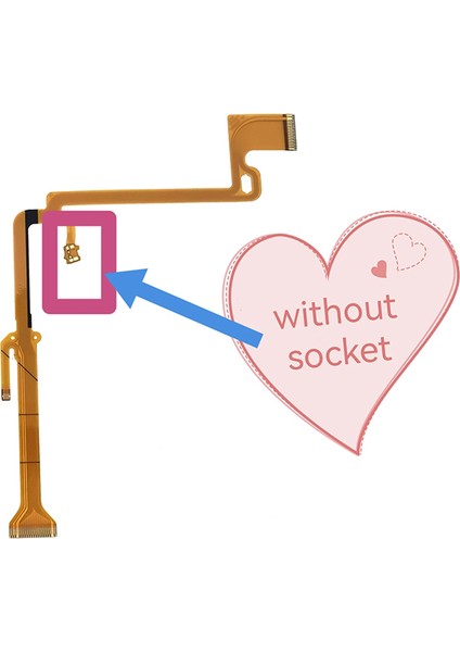 Adet Yeni LCD Döner Mil Flex Kablo Panasonic DMC-FZ150 Dijital Kamera Onarım Bölümü (Soketli) (Yurt Dışından)