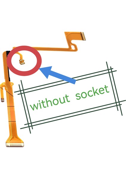 Adet Yeni LCD Döner Mil Flex Kablo Panasonic DMC-FZ150 Dijital Kamera Onarım Bölümü (Soketli) (Yurt Dışından) modelleri