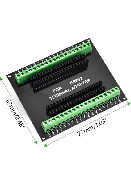 ESP32 Genişletme Kartı, ESP32 Wifi Bluetooth Geliştirme Kartı ile Uyumlu NODEMCU-32S Lua 38PIN Gpıo Genişletme Kartı (Yurt Dışından)