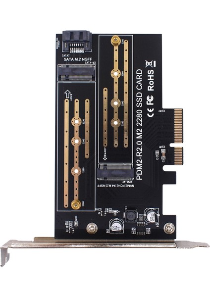 Pcıe Adaptör Panosu Çift M.2 Nvme - Pcie 4x M2 SSD Adaptörü B/m Anahtar Desteği Pcı Express 3.0 2230-2280 Sabit Sürücüler (Yurt Dışından)