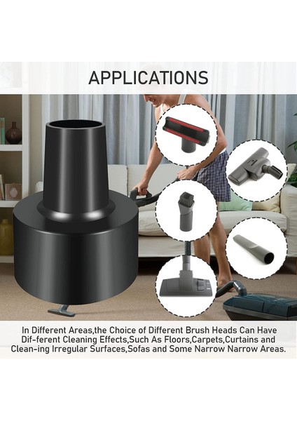 Evrensel 2 1/2-Inç Ila 1 1/4-Inç Vakum Hortumu Adaptörü, WS25011A Dönüşüm Ünitesi Koni Redüktör (Yurt Dışından) indirimleri