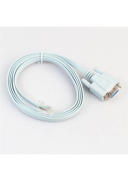 USB Konsol Kablosu RJ45 Cat5 Ethernet RS232 Db9 Com Bağlantı Noktası Seri Dişi Rollover Yönlendiriciler Ağ Adaptör Kablosu 1.8 M (Yurt Dışından)