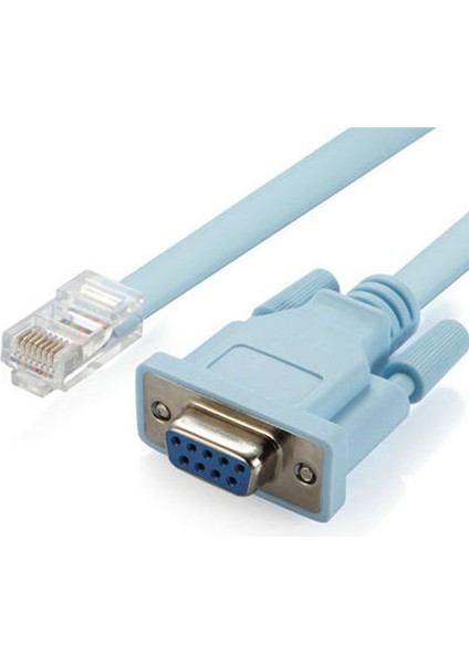 USB Konsol Kablosu RJ45 Cat5 Ethernet RS232 Db9 Com Bağlantı Noktası Seri Dişi Rollover Yönlendiriciler Ağ Adaptör Kablosu 1.8 M (Yurt Dışından)