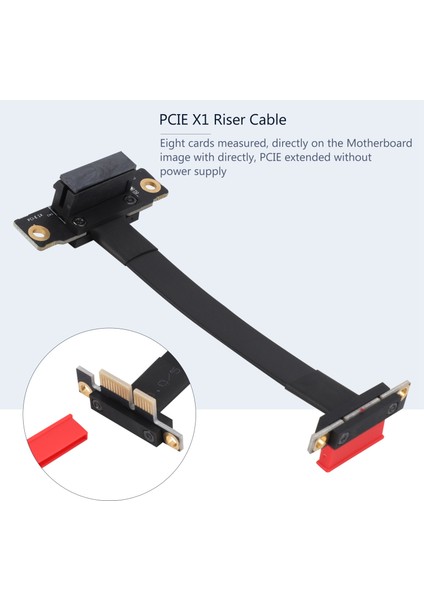 Pcıe X1 Yükseltme Kablosu Çift 90 Derece Sağ Açı Pcıe 3.0 X1 - X1 Uzatma Kablosu 8 Gbps Pcı Express 1x Yükseltme Kartı - 10 cm (Yurt Dışından)