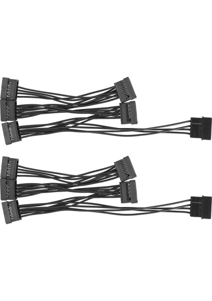 Adet Molex 4pin Ide 5 Sata 15PIN Sabit Disk Güç Kaynağı Splitter Kablosu Dıy Pc Sever 18AWG 4-Pin To 15-Pin Güç (Yurt Dışından)
