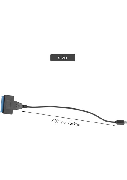 USB 3.1 Tip C (Usb C / Thunderbolt 3 Uyumlu) - Sata Iıı 2,5 Inç Sabit Sürücü Adaptörü (Yurt Dışından)