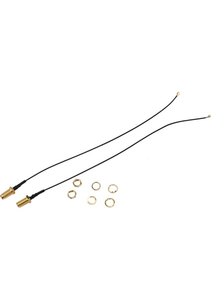 Çift Bantlı Wifi 2,4 Ghz 5 Ghz 5,8 Ghz 8dbi Rp-Sma Erkek Anten ve 20 cm 8 Inç U.fl - Rp-Sma Dişi Pigtail Kablo 2'li Paket (Yurt Dışından)