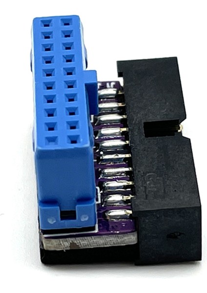 5 Adet USB 3.0 20PIN Erkek Kadın Uzatma Adaptörü Yukarı Aşağı Açılı 90 Derece Anakart Anakart (Up) (Yurt Dışından)