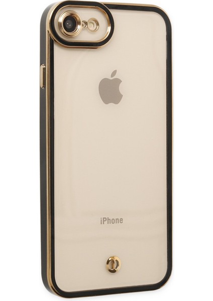 Apple iPhone 8 Kılıf Liva Lens Silikon - Siyah 277097