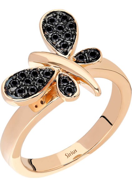Siyah Pırlanta Yusufçuk Yüzük 0401R0193
