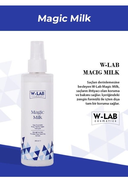 Kozmetik Magic Milk Proteinli Saç Bakım Sütü 200 ml