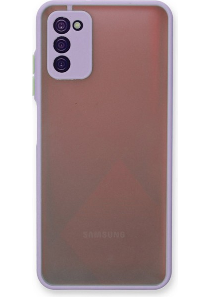 Samsung Galaxy A03S Kılıf Montreal Silikon Kapak - Mor 277097