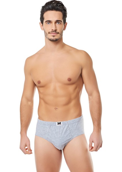 Erkek Kom Slip Kilot 6 Lı Gri