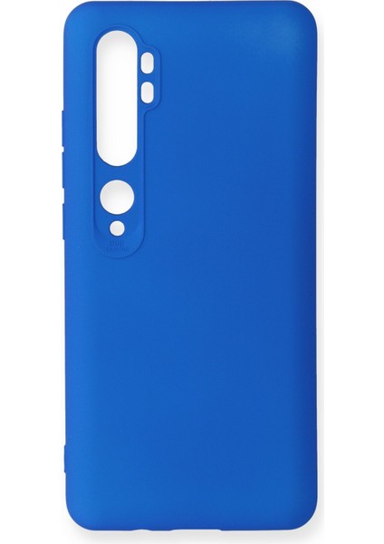 Xiaomi Mi Note 10 Kılıf Premium Rubber Silikon - Mavi 109008